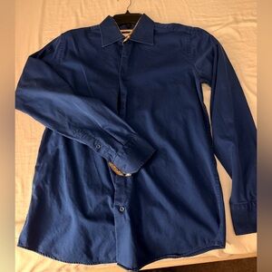 Classic Blue Men's Button Down Shirt